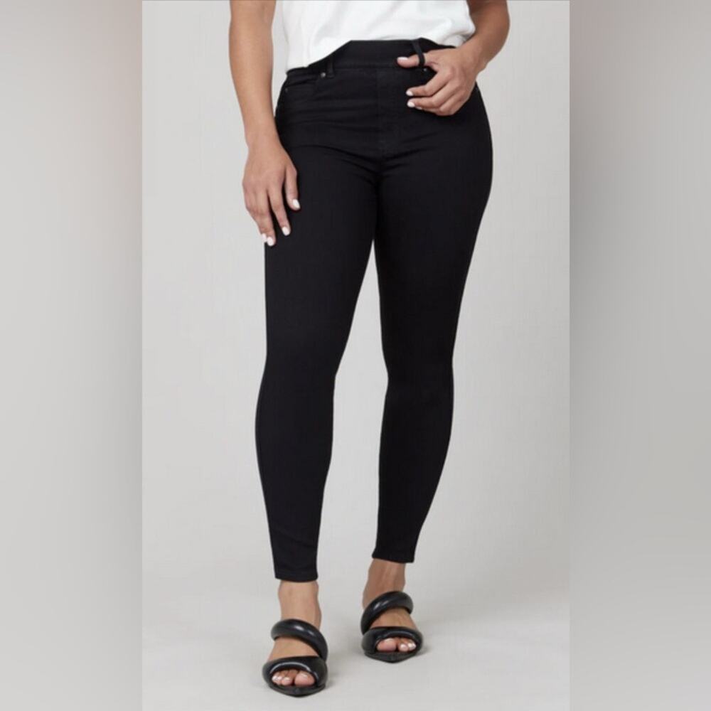 NWT Spanx Black Skinny Jeans Pull On Stretchy Size 1X Tall